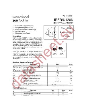IRFR120N datasheet  